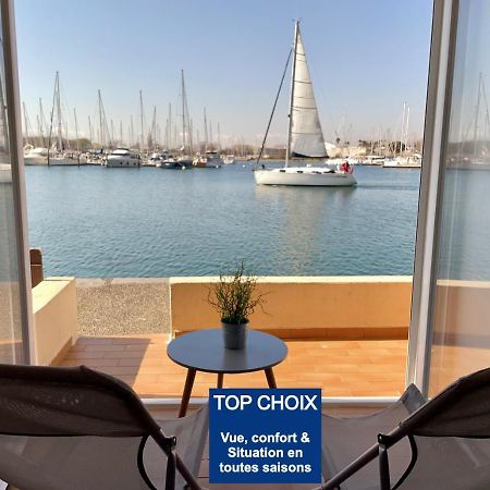 Studio - Les Pieds Dans L'Eau Agreable En Toutes Saisons 4 Couchages - Climatisation - Parking Prive - Piscine Sur Mer - Vue Magnifique Et Rare - Situation Optimum - Les Argonautes - Ile Des Pecheurs - Cap D'阿格德 外观 照片