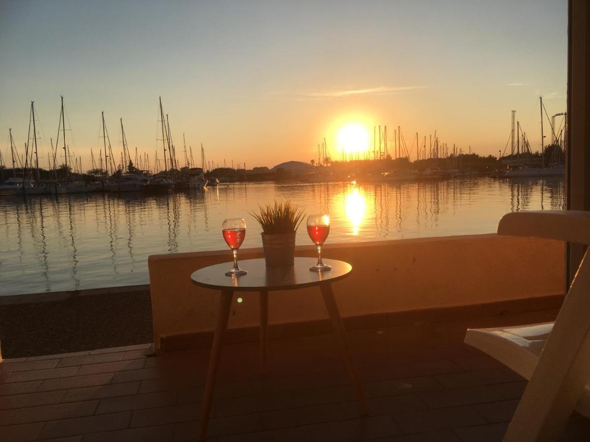 Studio - Les Pieds Dans L'Eau Agreable En Toutes Saisons 4 Couchages - Climatisation - Parking Prive - Piscine Sur Mer - Vue Magnifique Et Rare - Situation Optimum - Les Argonautes - Ile Des Pecheurs - Cap D'阿格德 外观 照片