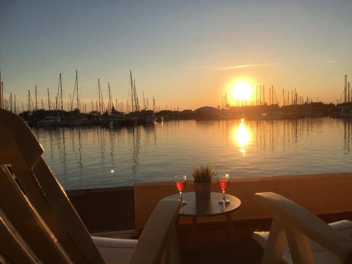 Studio - Les Pieds Dans L'Eau Agreable En Toutes Saisons 4 Couchages - Climatisation - Parking Prive - Piscine Sur Mer - Vue Magnifique Et Rare - Situation Optimum - Les Argonautes - Ile Des Pecheurs - Cap D'阿格德 外观 照片