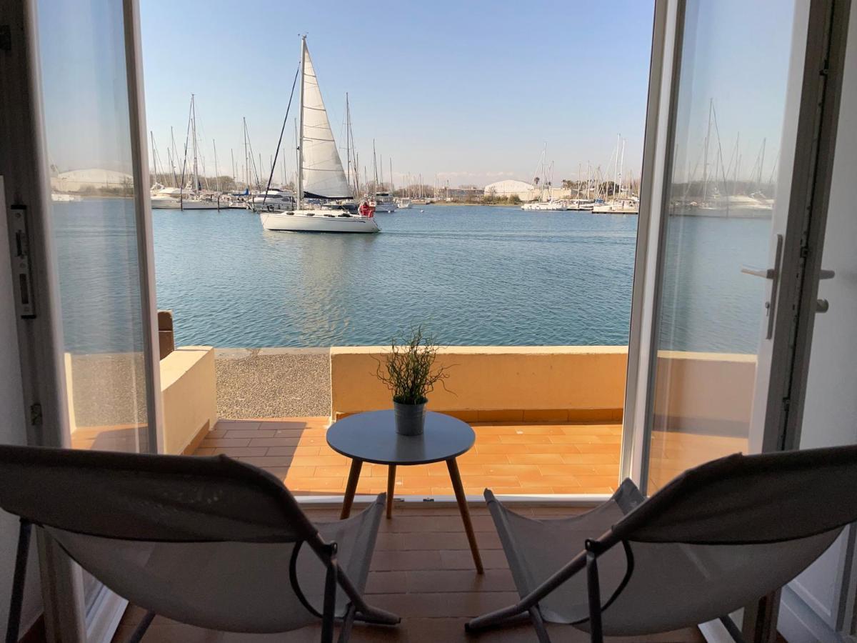 Studio - Les Pieds Dans L'Eau Agreable En Toutes Saisons 4 Couchages - Climatisation - Parking Prive - Piscine Sur Mer - Vue Magnifique Et Rare - Situation Optimum - Les Argonautes - Ile Des Pecheurs - Cap D'阿格德 外观 照片