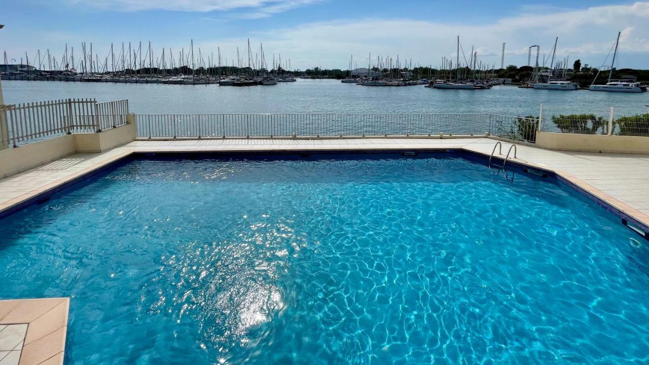 Studio - Les Pieds Dans L'Eau Agreable En Toutes Saisons 4 Couchages - Climatisation - Parking Prive - Piscine Sur Mer - Vue Magnifique Et Rare - Situation Optimum - Les Argonautes - Ile Des Pecheurs - Cap D'阿格德 外观 照片