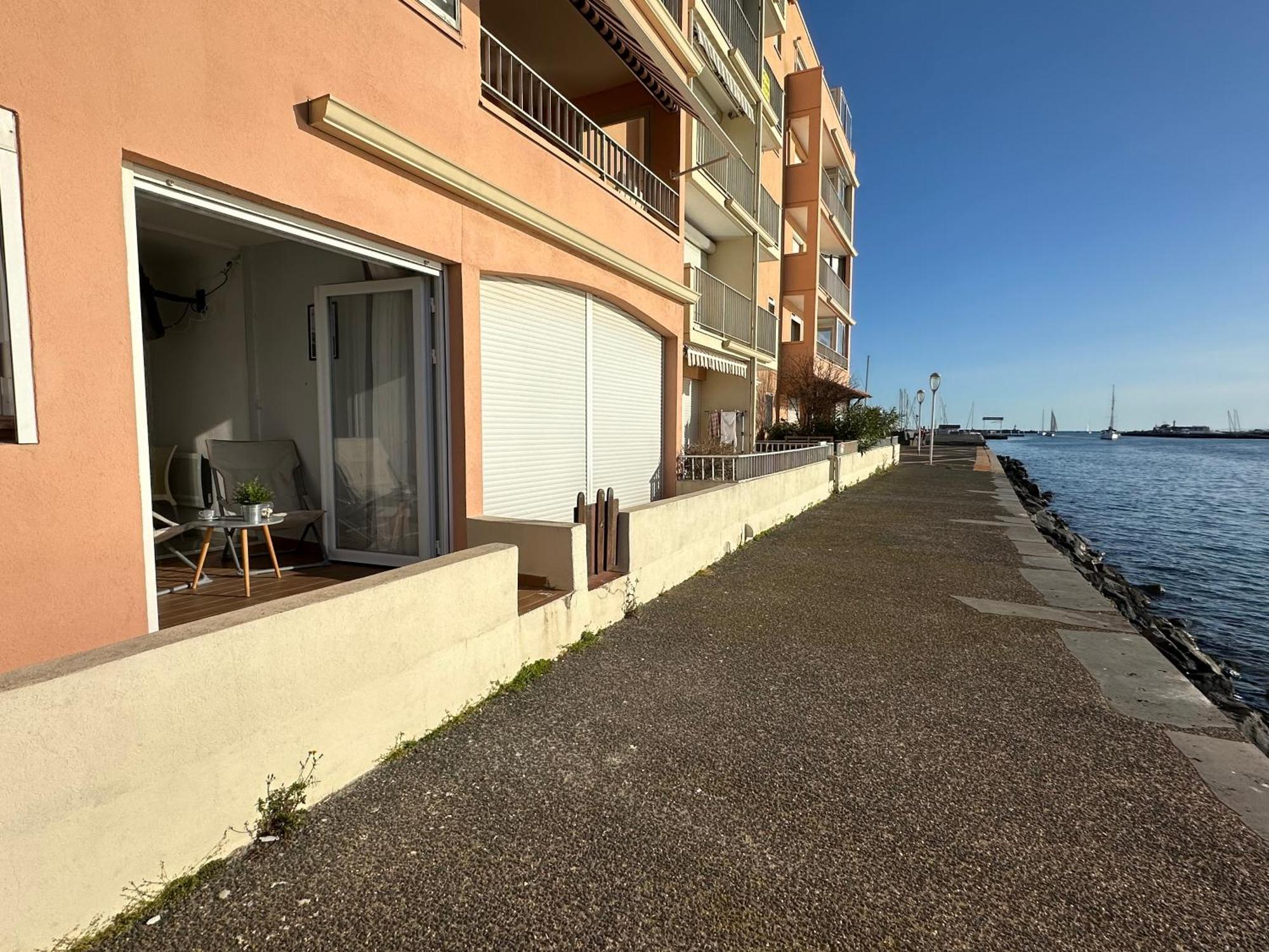 Studio - Les Pieds Dans L'Eau Agreable En Toutes Saisons 4 Couchages - Climatisation - Parking Prive - Piscine Sur Mer - Vue Magnifique Et Rare - Situation Optimum - Les Argonautes - Ile Des Pecheurs - Cap D'阿格德 外观 照片